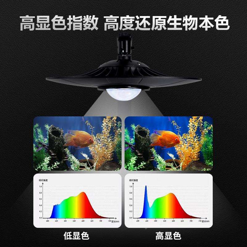鱼藻缸led全光飞碟灯水草珊瑚专用造谱景灯见描述海灯观赏鱼缸防