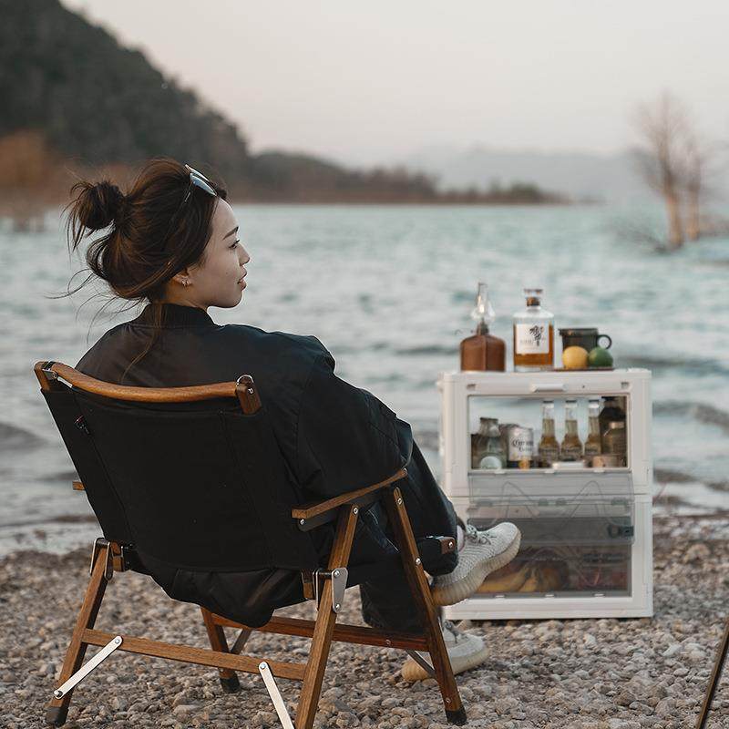 露营折VBK叠箱多功能备箱整理后户外木箱盖加厚带灯开前式透明收