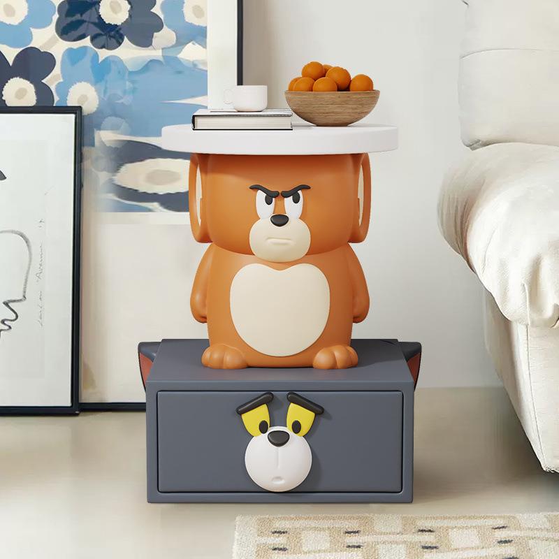 和老鼠卧室床头小现茶几儿童房猫床边柜子柜沙发边WHN几柜简约代