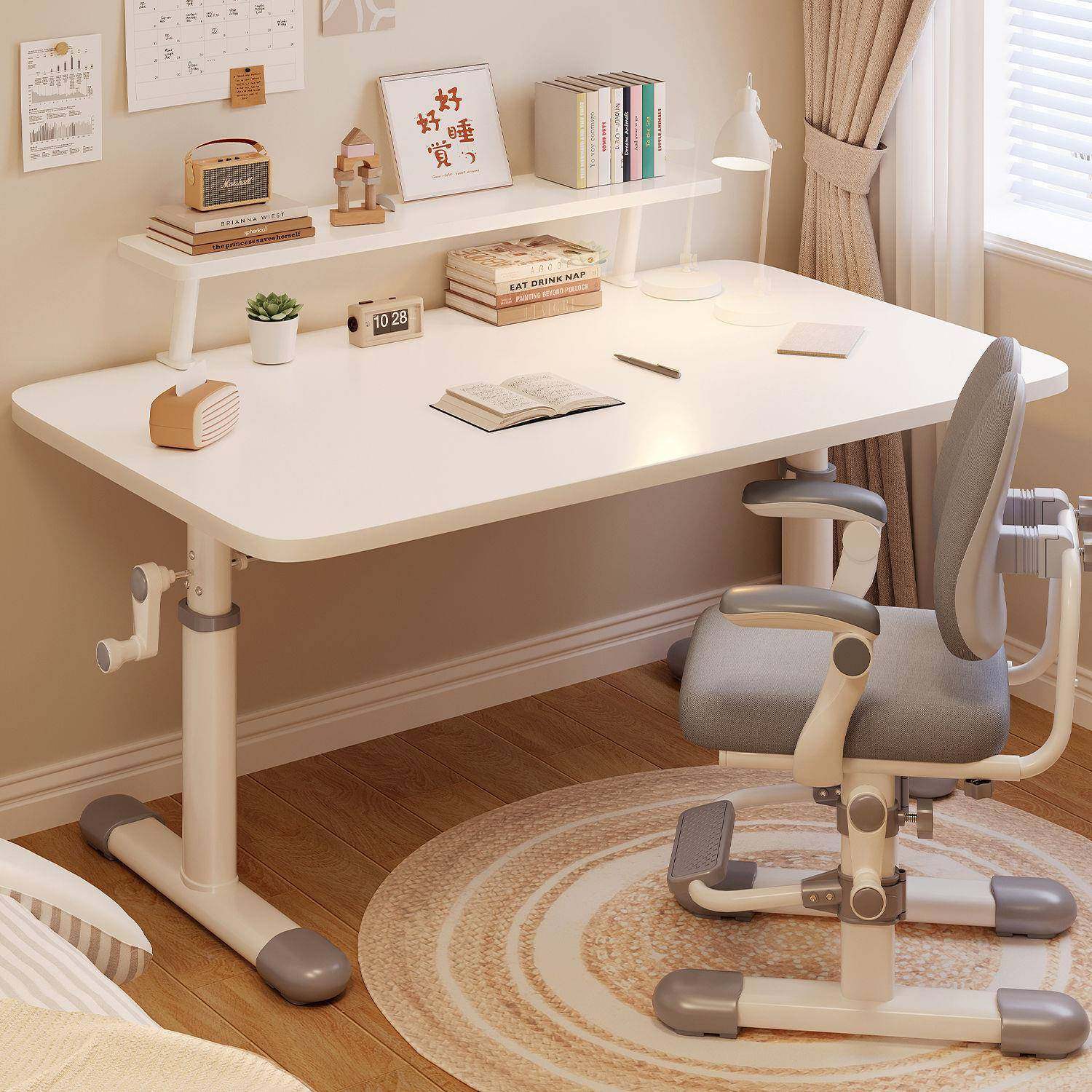 手摇升降桌办公学习桌可儿调节童桌椅桌套67841装书房高档书子桌,玩具/童车/益智/积木/模型,其它,淘宝优惠券,粉丝福利购,淘宝优惠卷