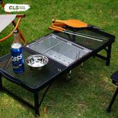 LCS户外露营IGT桌面炉炉不锈钢便木携折叠一秒速开烧烤架炭围烤串