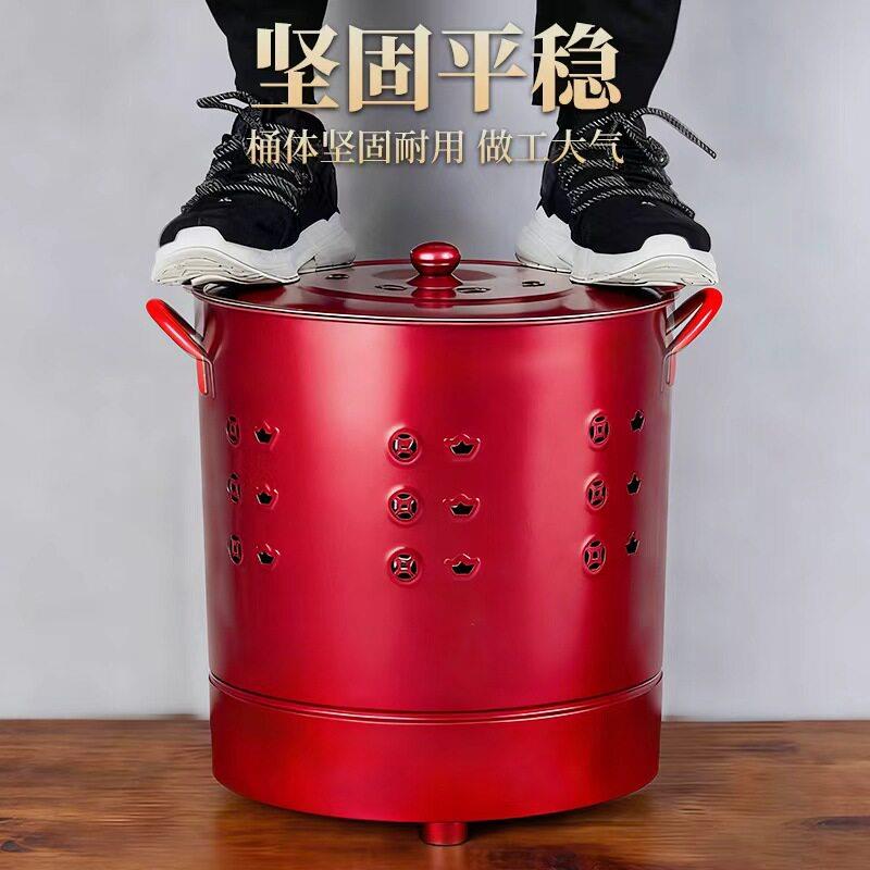 加厚不锈钢烧纸桶烧金桶焚烧炉化元宝家用拜拜钱纸筒室内化纸大号