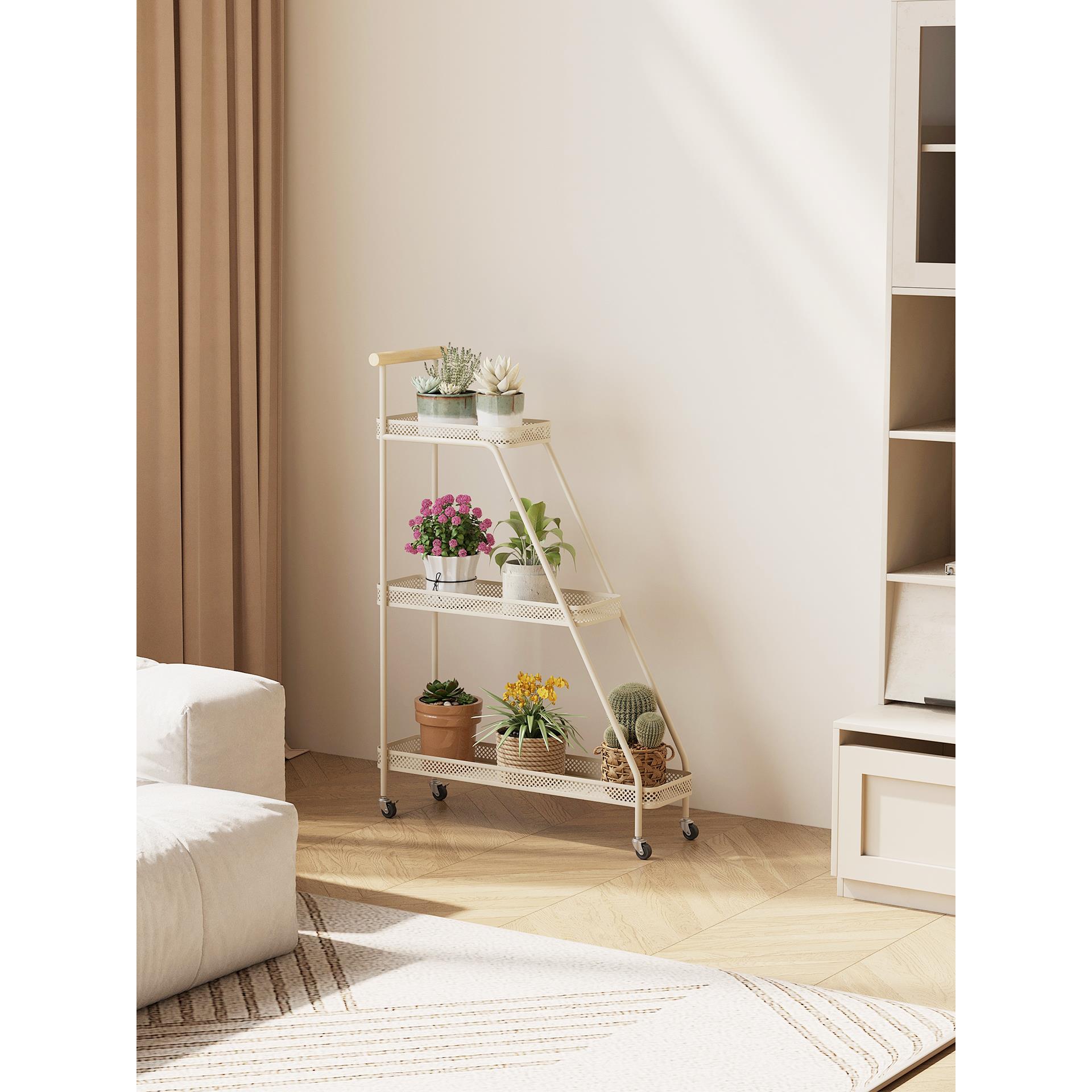 花架子客厅落地式可移动多肉置物架阳台花盆架多层吊兰绿植摆放架