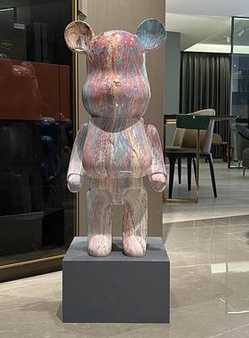 网红卡通暴力熊存钱罐现代家居简约电视柜大号落地创意装饰品摆件