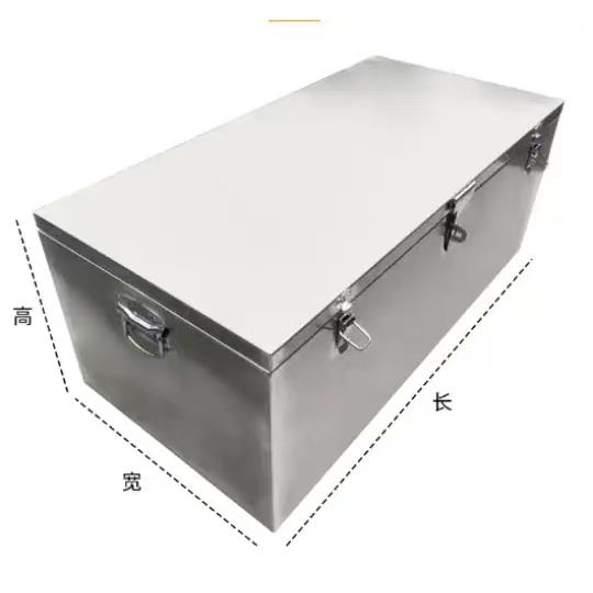 不锈钢防水工具箱大号储物盒加厚手提箱机电家电维修现货支持定做