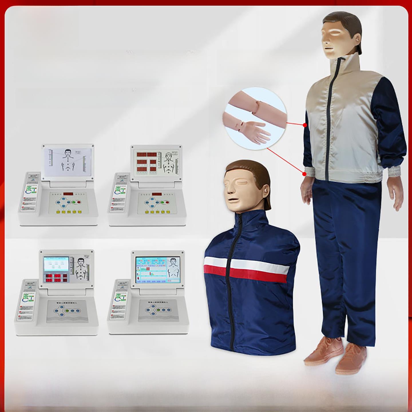 吉科心肺覆苏模拟器全身心肺覆苏急救训练模拟器操作安全训练模型