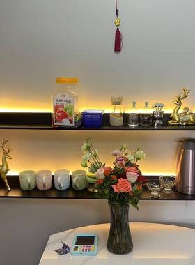 发光置物玄上关洗手台客厅卧室书房墙展架FYN壁挂架式书示架简约