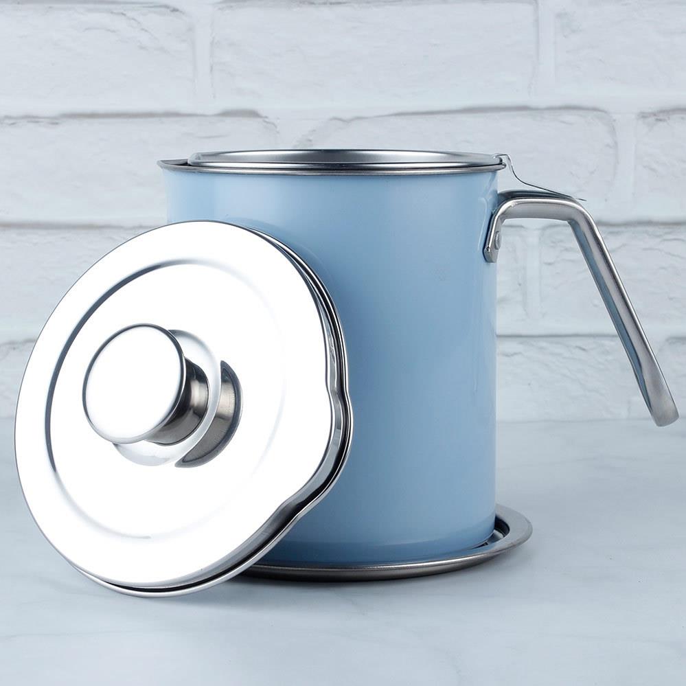 304锈钢油壶大容量过滤LH-YG1油渣猪油储油厨家用房不防罐漏油瓶