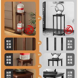架式 物置架实木花台绿植花中盆摆放室内鱼缸 花架子客厅落地HDF式