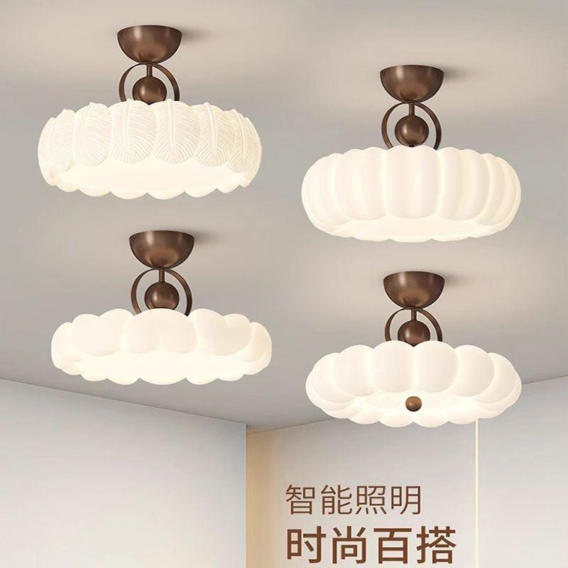 法式奶泡油风泡吸顶灯新36830d款浪e漫主卧室吊灯全光谱客厅书房l