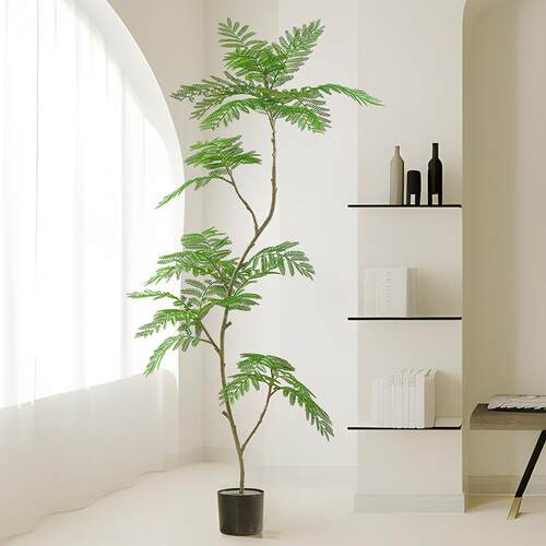 人造大仿真蓝花室内家花居客厅型假绿植装饰蓝楹落WYN地摆楹件