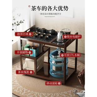 家用动茶台桌子发小边几侧沙边柜茶水柜现代简约简易移小JJF茶几