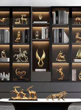 现代轻奢档别OLA-GYP0墅软家居摆书柜书件房办公室柜子高装装饰高