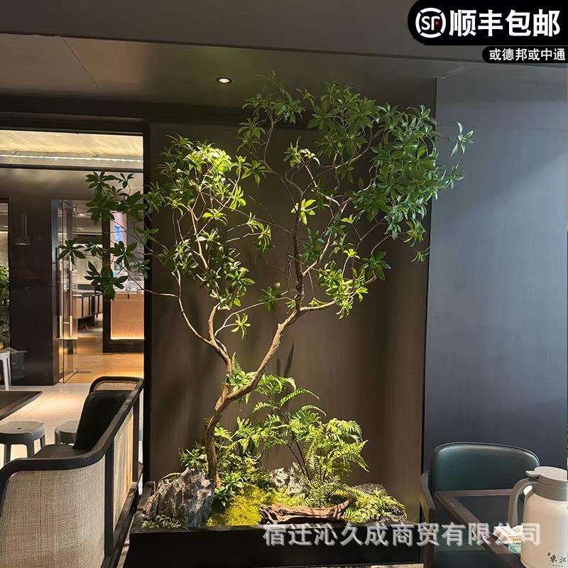 仿厅马马醉木醉木型客绿植造景落真地大树仿生假树吊钟楼梯下景观
