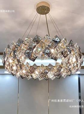 后现代轻2奢水代晶吊灯客厅灯简约现大气卧灯SDGE8880餐厅灯205新