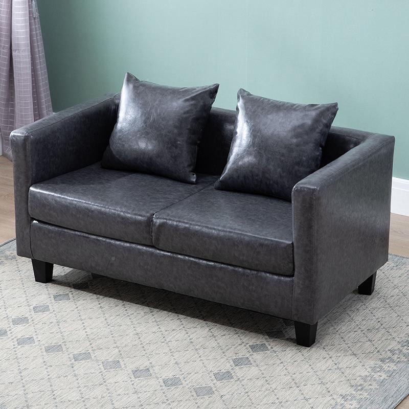 约现代出985小户型单人简沙双人三人组合发皮质沙发宾馆租房沙发