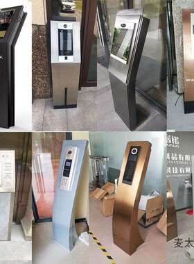 可视楼PHW宇对讲立柱门机柱禁立柱人脸门口识别门禁一立体机支麦