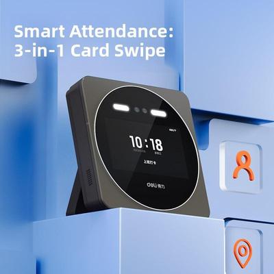 别DeliD7S人脸别考勤机工作打卡tb-72737机脸识识一体机手机远程