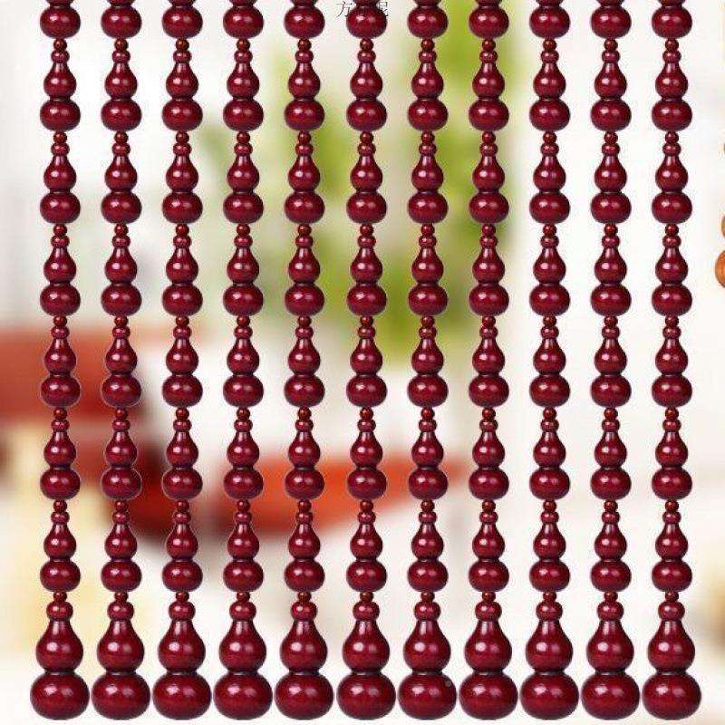 全木门葫芦珠帘挂帘子WMZ桃玄关隔断道过门卫生间厨房免帘打孔