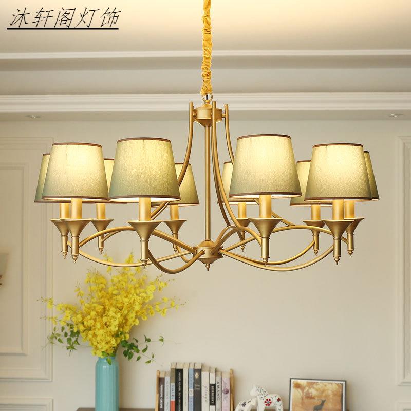 美吊584灯简约厅主式灯计师款客大气卧室餐厅田园乡村欧式设轻具