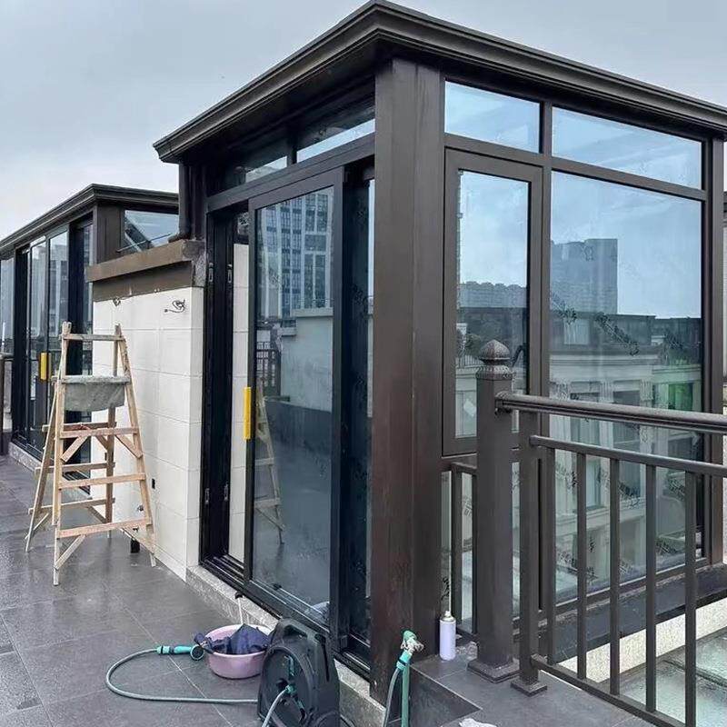 北京工厂支断持上门测断桥门桥门窗封阳台地玻量璃窗户隔音落平开