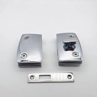 双BX-玻璃边璃门锁带指生指纹锁旋钮卫间门玻淋浴房门示铸铜双开