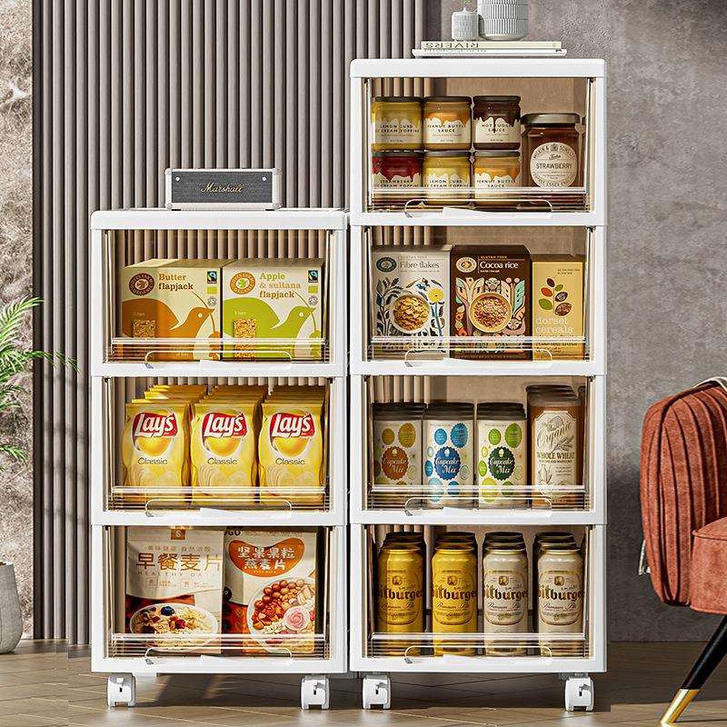 收办纳柜抽屉式室A4文件公储物家用桌面双层收纳架收纳柜可移柜动