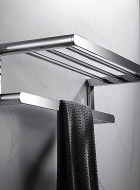 实心全铜毛巾巾架酒店工程多浴架浴室层毛巾杆房卫生间淋95006浴