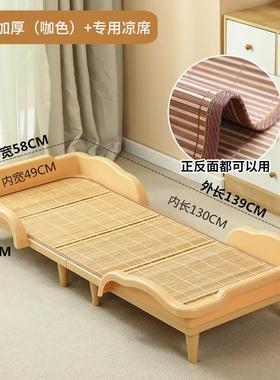 幼儿园专用床休叠叠塑床料床家庭小VTN孩午可折叠床床单人儿童小