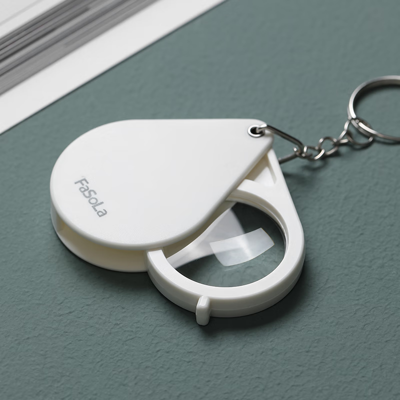 便携轻便折叠口袋式放大镜高清高倍老人看书报阅读便携折叠放大镜