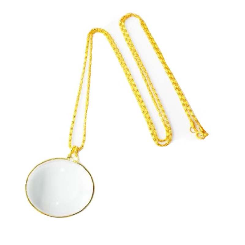 新品挂饰金属项链高清玻璃镜片项链礼品放大镜老人专用阅读放大镜