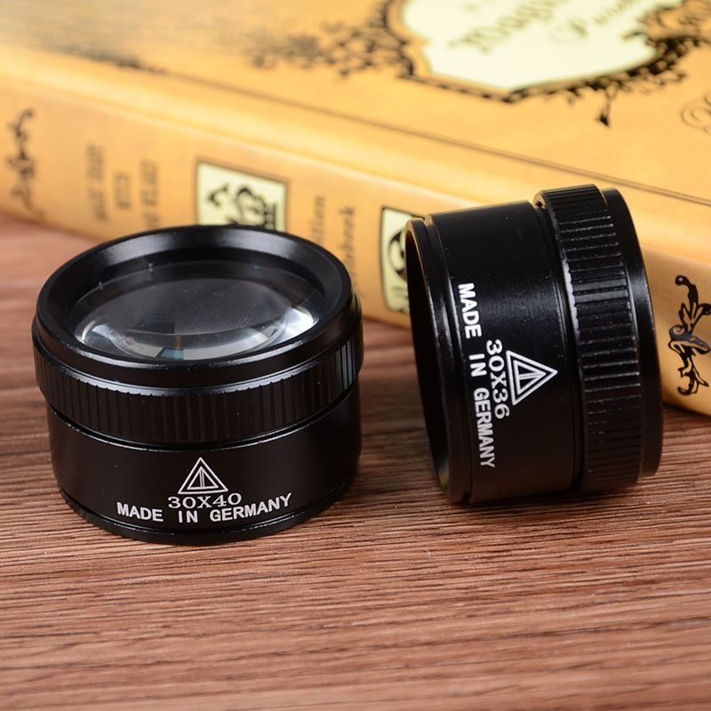 光学玻璃镜面珠宝金属手持放大镜