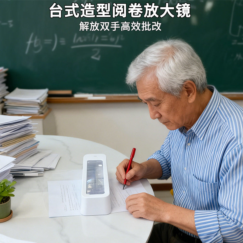 手持式高清儿童带灯放大镜带灯