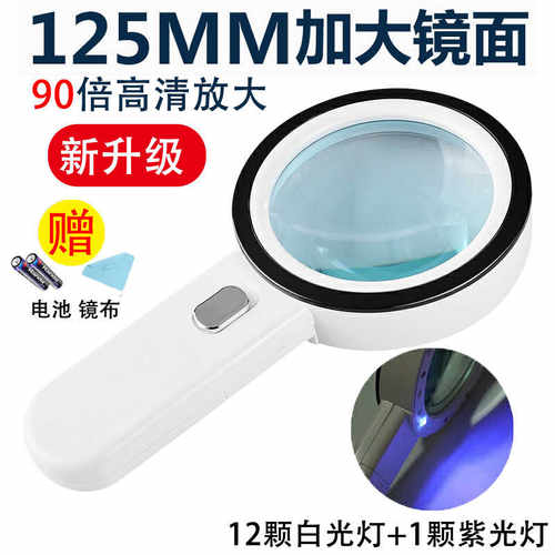 放大镜高清90倍老人阅读看手机地图专用维修鉴定古玩邮票1000高倍