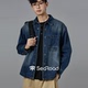 海上公路旗舰店牛仔衬衫 粗支重磅水洗做旧外套 新款 男士 25年秋季