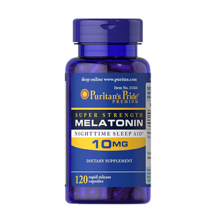 美国进口普丽普莱Puritan Pride褪黑素10mg120粒