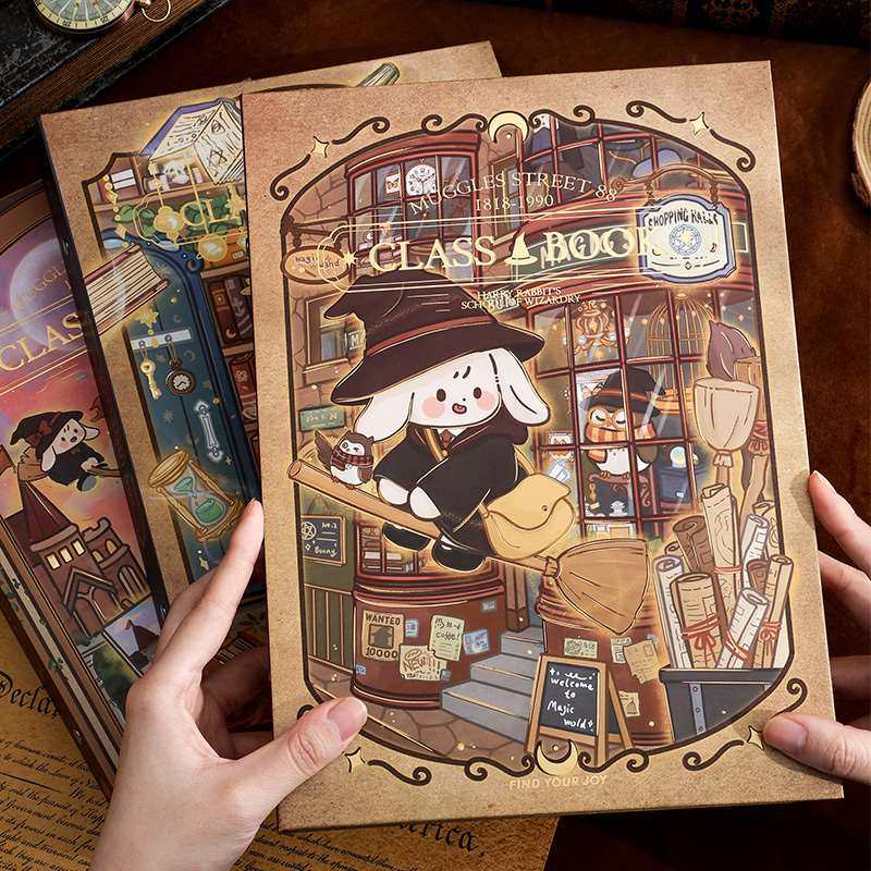 同学录小学生六年级男孩毕业纪念册高颜值活页本哈利兔波特简约高