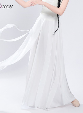 Top Dancer古典舞服装飘逸阔腿裤现代舞练功裤表演服集训舞蹈裤子