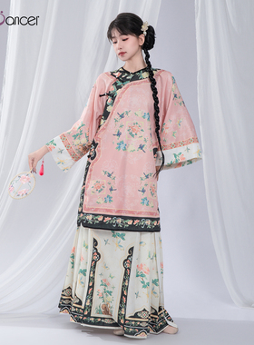 Top Dancer古典舞飘逸宽松上衣纱衣马面裙套装清汉剧目演出舞蹈服