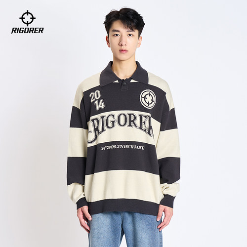 准者春季新款潮流复古休闲毛衣