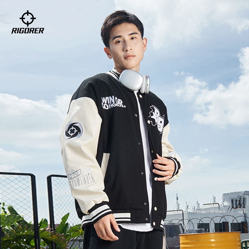 准者官方棒球服男士春季新款美式运动复古运动休闲夹克上衣外套女