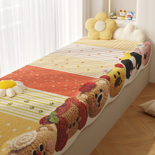 飘窗垫带垂边飘窗垫盖布薄款可拆洗窗台垫四季通用高级感卡通新款