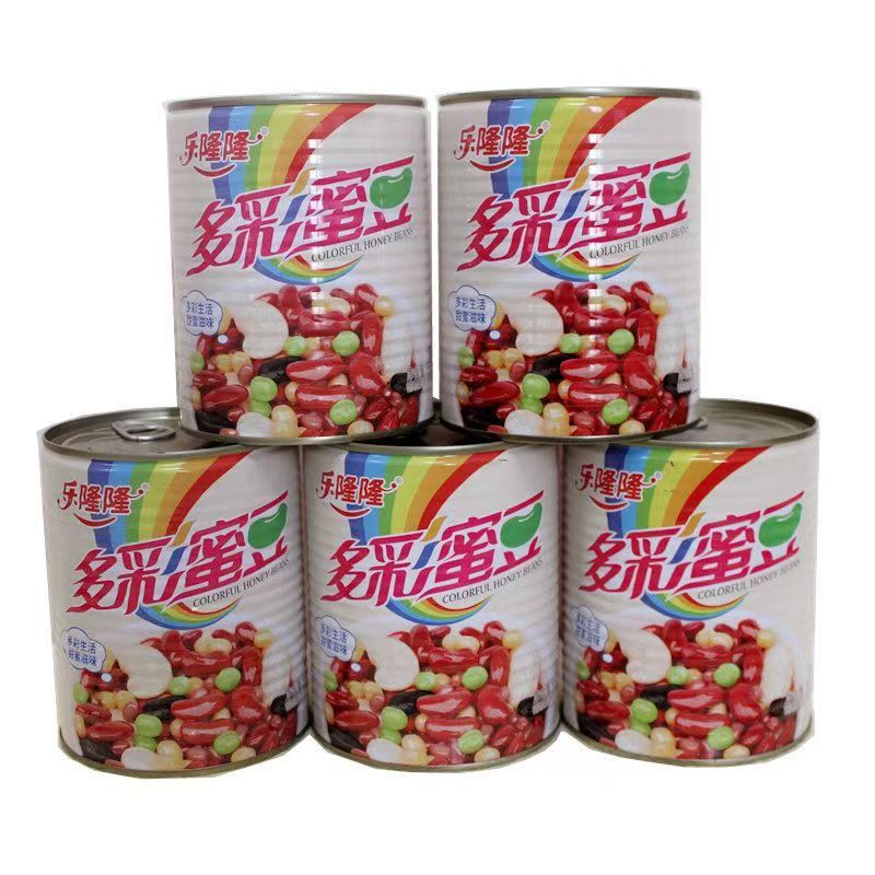 乐隆隆多彩蜜豆850g速食喜宴罐头即食多种豆类杂粮粥甜味芋圆包邮