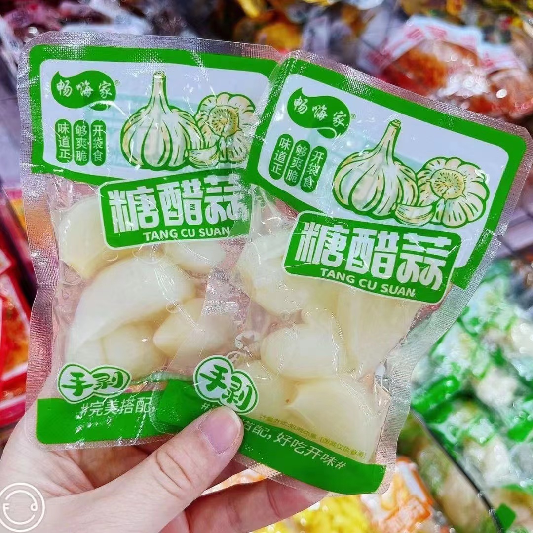 糖醋蒜開袋即食零食糖蒜散裝腌制