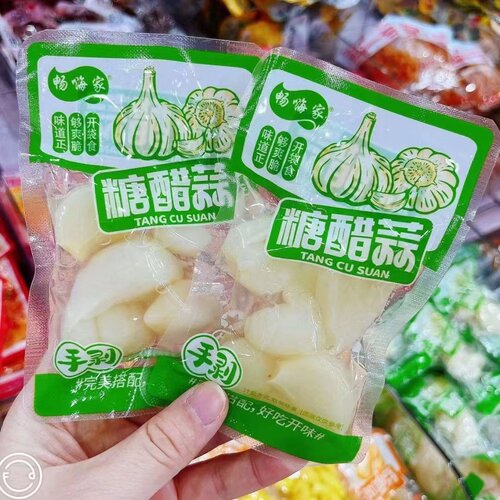 糖醋蒜开袋即食零食糖蒜散装腌制