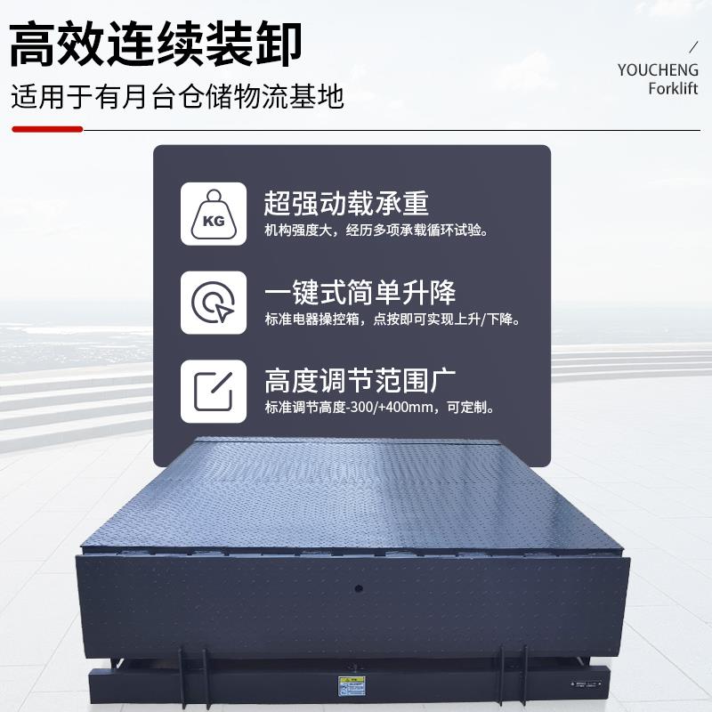 固定登车桥集装箱装货液压升降平台月台堆高机装卸货搭车桥卸货平