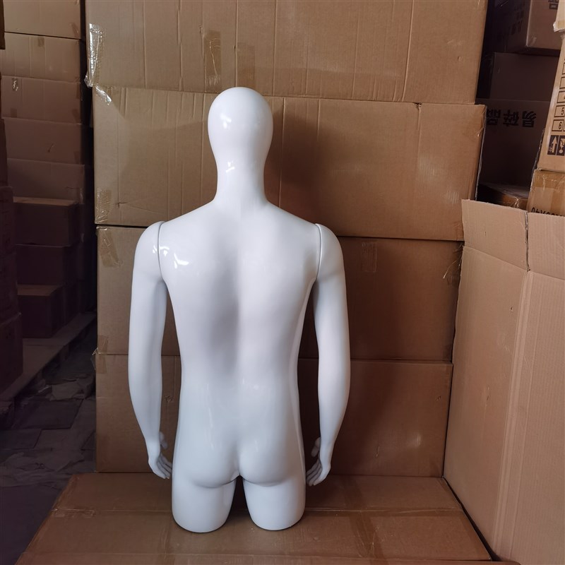 沃尔玛商场男女士上半身带头胳膊模特白假人服装店衣服展示人台