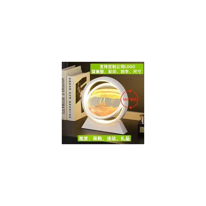 3D流沙画小夜灯氛围灯礼物沙漏解压摆件书房卧室台灯家居装饰礼物图片