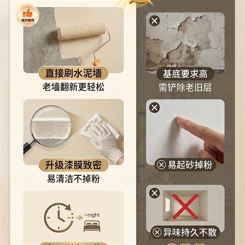 水性墙面漆室内自刷乳胶漆母婴环保墙面漆水泥墙直接刷内墙乳胶漆