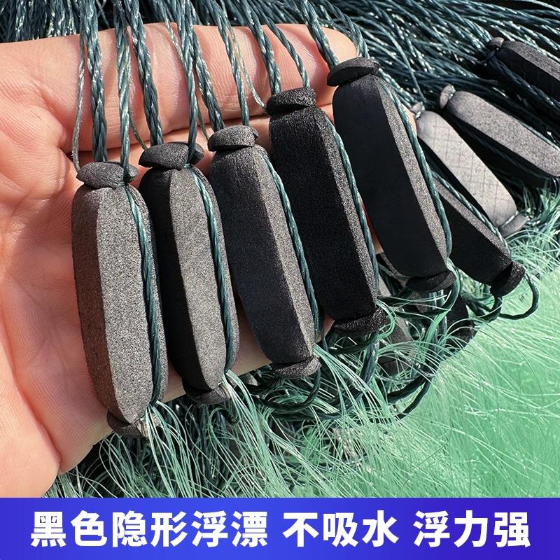 新款丝网渔网粘网三层沉网加重绳坠加粗捕鱼网沾大鱼鲢鳙鲤鱼草鱼
